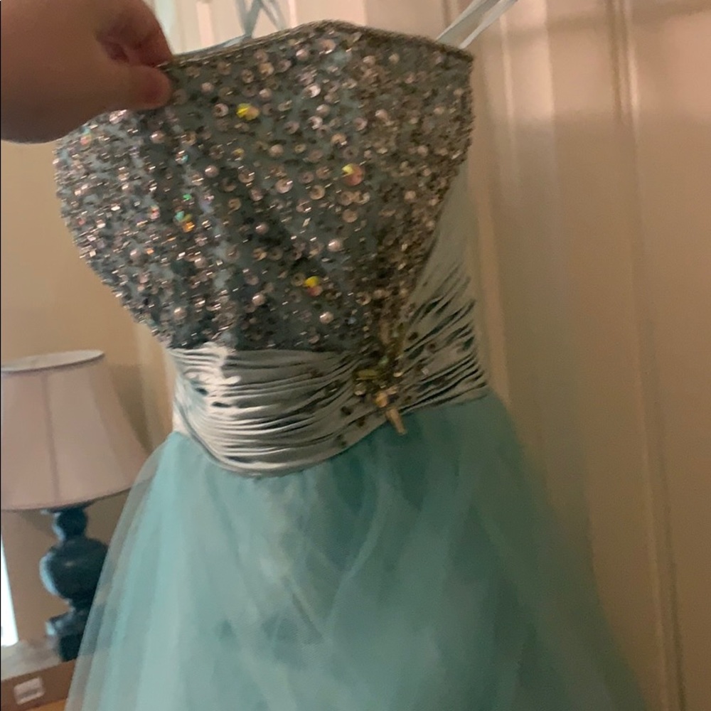 David’s and braid prom dress